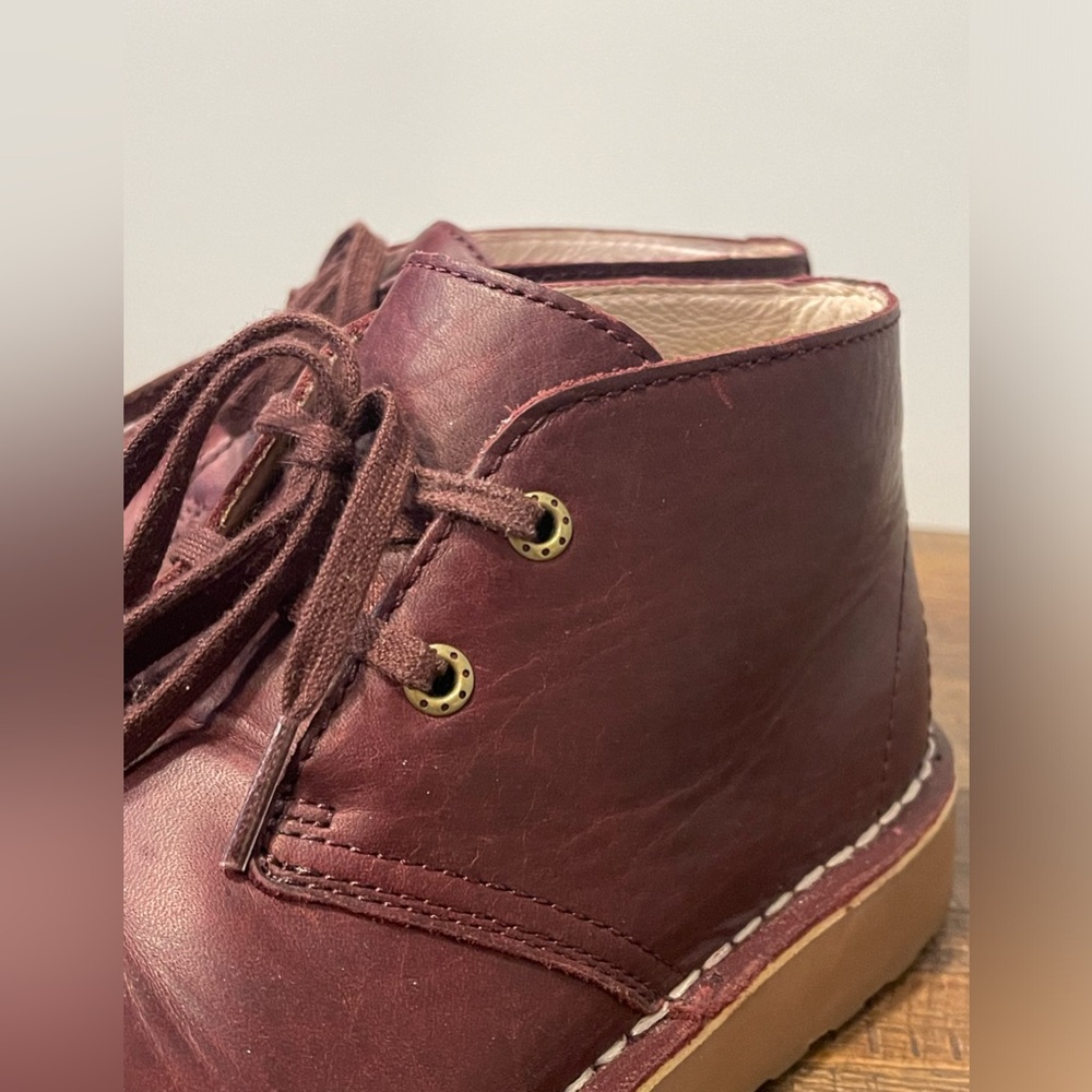LL Bean Boots Womens 6 Stonington Chukka Burgundy Leather Lace Up Casual - Picture 3 of 16